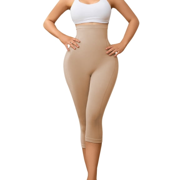 Athlemo Shapewear for Women Capris Leggings Tummy Control High Waist Shaper Butt Lifting