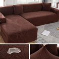 thumbnail image 7 of ACMDL  Elastic Sofa Cover for Living Room 1/2/3/4 Seater Thick Polar Fleece L-Shaped Corner Sofa Cover Armchair Protector, 7 of 7