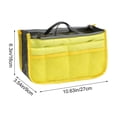 thumbnail image 3 of Bolsa Organizadora de Viaje con Doble Cremallera, Bolsillos de Malla Transparente y Diseño Multicompartimento: Bolsa de Almacenamiento Plegable de Poliéster para Cosméticos, Artículos de Aseo, Papele, 3 of 6