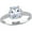 White, variant on Women's Morganite Sterling Silver Ring