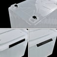 thumbnail image 3 of Idomy 4-Pack  70 L Large Clear Storage Boxes, Plastic Latching Boxes with Wheels, 3 of 7