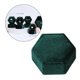thumbnail image 5 of Estuche de caja de anillo hexagonal, organizador de anillos, caja de terciopelo, joyero de terciopelo para propuesta, aniversario, niñas, regalos de San Valentín EstiloC-Verde Sunnimix Titular de anillos, 5 of 8