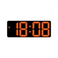 thumbnail image 1 of Réveil Électronique Led Coloré 3 Niveaux de Luminosité Réglable Affichage de l'Heure Date Température Grand Écran Horloges de Table orange, 1 of 4