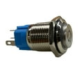 CPAN 16mm Metal Push Button Switch with Power LED 3-6V Latching Button ...