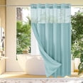 thumbnail image 2 of Dmlowu Shower Curtain, Waterproof Shower Curtain Liner, Lightweight Sturdy Shower Curtains for Bathroom Hotel Home Decor, 72x75 Inch Double-Layer Cloth Shower Curtain, 2 of 6