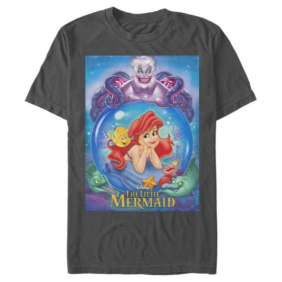 Men's The Little Mermaid Classic Movie Poster Graphic T-Shirt