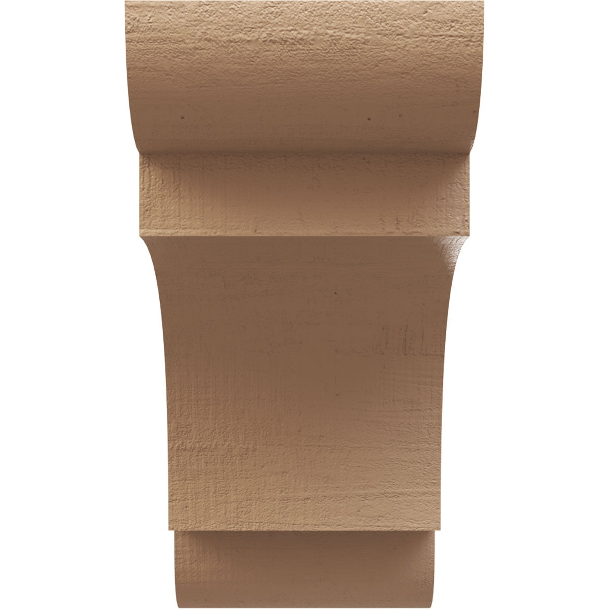 9"W x 18"D x 18"H Classic New Brighton Rough Cedar Woodgrain TimberThane Corbel, Primed Tan