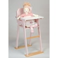 thumbnail image 3 of Mentari Toys - Baby Doll High Chair - Wooden Baby Doll Furniture Pink Feeding Chair - Miniature Pretend Play Doll House Accessories - Age 3+, 3 of 5