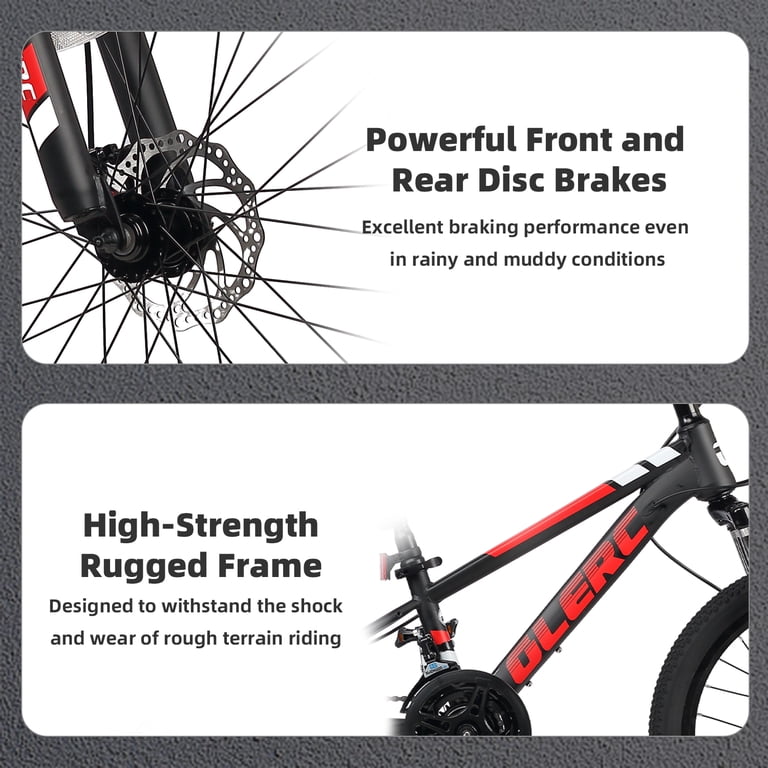 Glerc Skyline Kinder-Mountainbike 20-24 Zoll – 21 Gänge, Scheibenbremsen, Federgabel – Für 6-18 Jahre Glerc Skyline Kinder-Mountainbike 20-24 Zoll – 21 Gänge, Scheibenbremsen, Federgabel – Für 6-18 Jahre