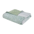 thumbnail image 4 of Madison Park Coastal Shabby Chic Seersucker Floral 4PC Quilt Set - Green, Yellow  White Hues, 4 of 5