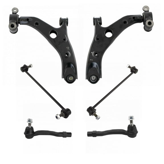 Front Control Arm Ball Joint Sway Bar Link Tie Rod Steering Suspension Kit 6pc PSA72494 Fits select: 2014-2018 MAZDA 3