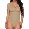 thumbnail image 1 of ORUYROP Combinaison à Manches Courtes à Manches Longues Deep V Neck pour Vêtements pour Femmes, 1 of 5