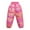 Hot Pink, variant on Ruyang Baby Metallic Snow Pants Winter Warm Puffer Down Thick Trousers Toddler Boys Girls Colorful Elastic Waist Ski Bib Pants