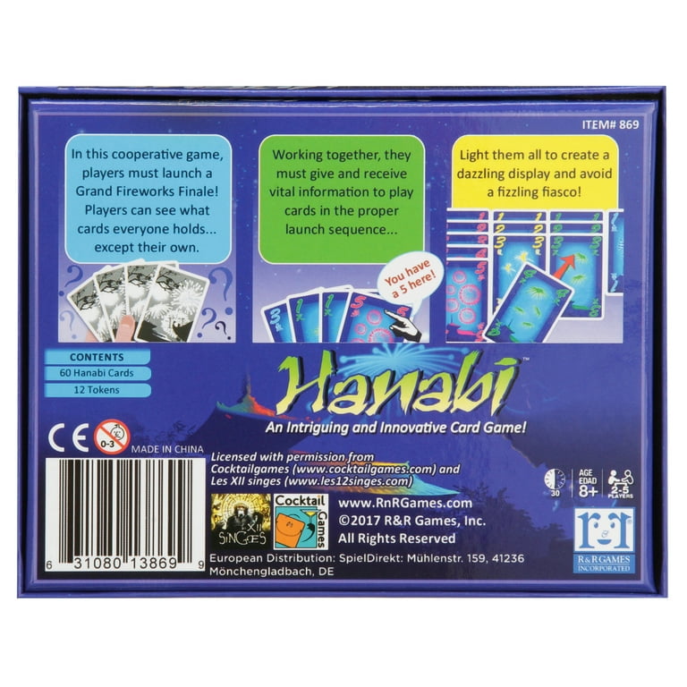 2 pack) Hanabi - The Collaborative Classic Card Game, by R&R Games