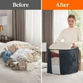 thumbnail image 4 of Lifewit Clothes Storage Bag 90L Large Capacity Organizer for Bedroom Storage, 3 Pack, Gray, 4 of 9