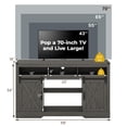 thumbnail image 5 of Royalcraft Adjustable Shelves Television Stand, Dark Grey, 58" x 34" x 16", 109 lbs, 5 of 8