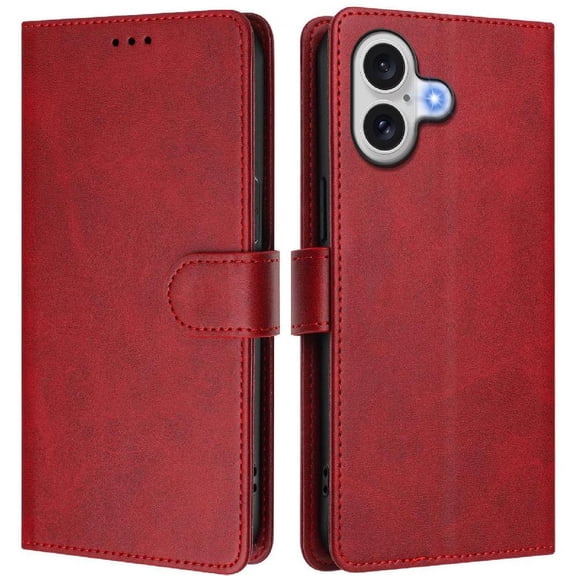 Classic Style Flip Case for iphone 17 Wallet Case Shockproof Rfid Blocking Magnetic Closure Card Holder