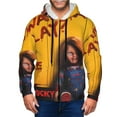 thumbnail image 6 of Lsque Chucky for Mens Full-zip Hoodie, Zip-up Pullover Hooded Sweatshirt, Kangaroo Pocket Hoodie Ideal for Daily Wear, Travel, and Home-Medium, 6 of 8