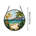 thumbnail image 3 of Stained Glass Window Hanging Decorative For Home Interior Ornament, 3 of 6