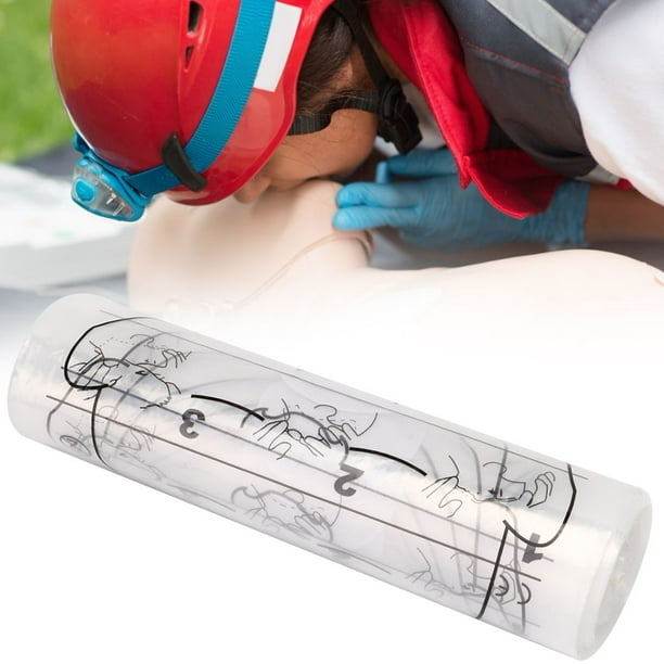 Máscara de respiración bucal desechable, máscara de respiración artificial desechable para entrenamiento de respiración bucal, protector facial desechable para RCP, rendimiento sólido