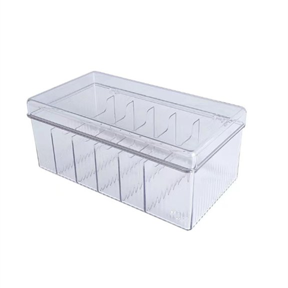 Plastic Cord Storage Box with Lid, Cable Organizers Case for Home Office Supplies, Electronics Accessories, USB (Clear)