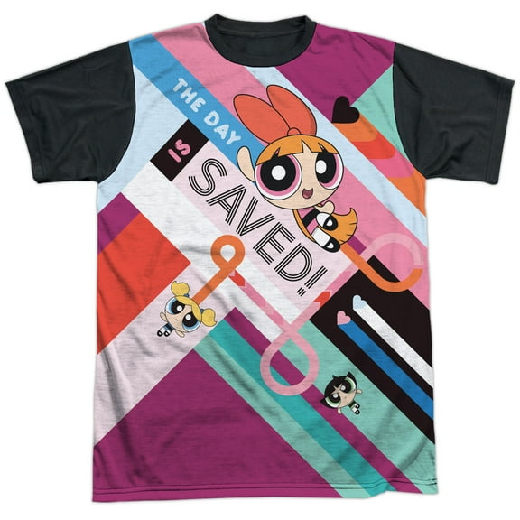 Powerpuff Girls The Day Is Saved Unisex Adult Halloween Costume Sublimated T Shirt