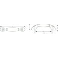 thumbnail image 2 of Sea Dog Boat Grab Handle 227561-1 White; Nylon With PVC Coating; 7-1/4 Inch Mounting Hole Center, 2 of 2