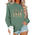 thumbnail image 6 of Ailaofu Christmas Sweatshirts for Women Crewneck Long Sleeve Shirt Xmas Holiday Party Pullover Sweater Tops Fall Outfits, 6 of 6