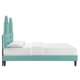 thumbnail image 6 of Modway Alexandria Tufted Performance Velvet King Platform Bed in Mint, 6 of 10