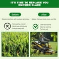 thumbnail image 5 of 04771200 Lawn Mower Blades Compatible with Gravely ZT X, ZT XL Series, Ariens IKON X XL XD,Edge,52" Zero Turn Lawn Mower Blades Replaces 00450300 and 70716200 Mower Blades (Black,Set of 3), 5 of 8