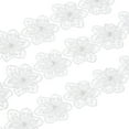 thumbnail image 1 of Unique Bargains 1 Yards Flower Trim Ribbon, 3 Pack Floral Lace Ribbon Pearl Edging Decorating Embroidered Trim Style 1, White, 1 of 6