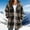 Coffee, variant on Black*Friday ChaoHengLight Jackets for Women Women's Plaid Sherpa Lined Parka,Winter Hooded Long Length Coat with Side Pockets