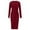 c01Red, variant on LNWUY Womens Fashion Casual Solid Color Dresses V Neck 3/4 Sleeve Back Zipper Tie Waist Bodycon Dress Office Cocktail Dress with Pockets Green S