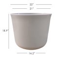 thumbnail image 2 of Hometrends 22in Holden Extra Large Grey Plastic Planter, 2 of 6