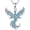 04-Phoenix, variant on Flower of Life Necklace 925 Sterling Silver Turquoise Flower of Life Pendant Jewelry for Women