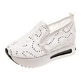 thumbnail image 1 of Amzcrzy Zapatos de mujer,Zapatos de mujer,Zapatillas de mujer, Zapatos casuales de caña baja de tela de malla para mujer, con tacón grueso y cómodos. Sandalias Mujer Zapatillas De Casa, 1 of 6