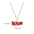 thumbnail image 4 of kurtrusly Stylish And Fashionable Turkey Map Pendant Necklace With Unique Premium Steel Unique Turkey Map Silver, 4 of 6