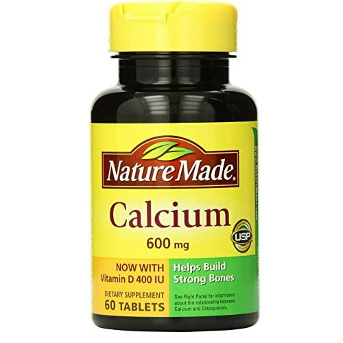 Nature Made Calcium 600 mg with Vitamin D Tabs, 60 ct ...