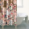 thumbnail image 4 of Poodle Dog and Flower Floral Shower Curtain 36"x72" ,Bathroom Decorative Shower Curtains Set with 12 Hooks,Modern Waterproof Washable Shower Curtain, 4 of 6
