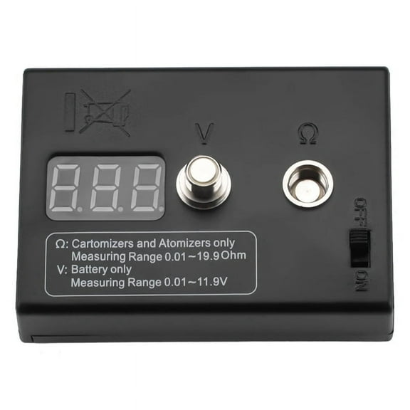 LED Digital Ohm Meter Coil Voltage Measuring 0.01-19.9Ω High Resistance Tester for EGO 510 808D M7 M8
