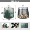 thumbnail image 2 of Yayeee Ashtray with Lid for Cigarette Smokeless Stainless Steel Home Ash Holder, Forest House, 2 of 7