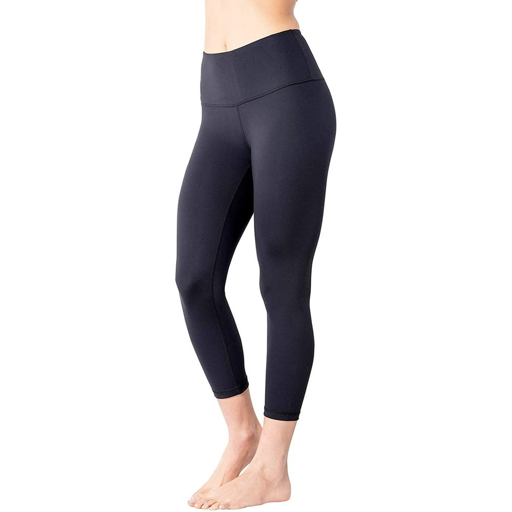 Yogalicious - Yogalicious Lux High Waist Capri Leggings Black - Walmart ...