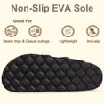 thumbnail image 5 of Litfun Suede Cork Footbed Sandals for Women Summer Arch Support Slide Sandals with Adjustable Buckles, Black, 5 of 6