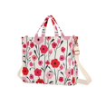 thumbnail image 7 of FORMRS Womens Corduroy Tote Bag Crossbody Shoulder Handbag with Pocket, Pink Floral, 7 of 7