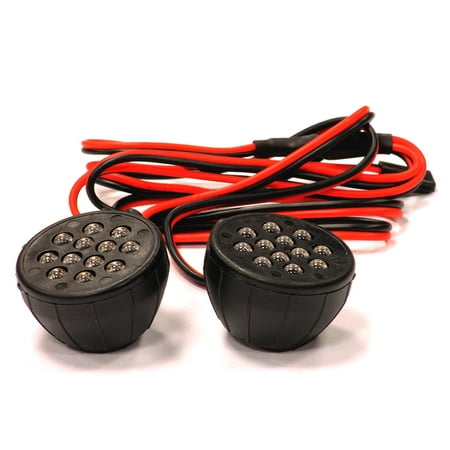 - Integy RC Toy Model Hop-ups C24152BLACK Off-Road High Brightness Large Spot LED Yellow Light Set + Housing (2)