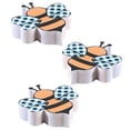 thumbnail image 4 of unbranded  3 Pcs Wood Bee Rustic Tired Decor Daisy Cutout Decorations Tray Hive Feeder, 4 of 8