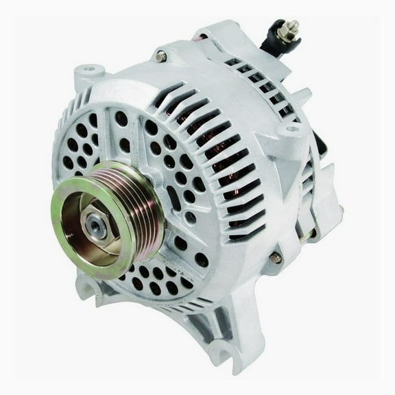 Detroit Axle - Alternator for 2005 2006 2007 2008 Ford F-250 F-350 F-450 F-550 Super Duty [130A/12V, CW Rotation, 6 Groove Pulley], Alternator with Pulley Replacement