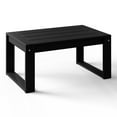 thumbnail image 4 of WestinTrends Montara Modern Outdoor HDPE Rectangle Patio Coffee Table, Black, 4 of 16