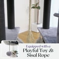 thumbnail image 6 of "Catry 63"" 7-Level Gray Cat Tree Tower for Large Cats with Hammock, Scratching Post, Plush Perches, LED Ball", 6 of 6