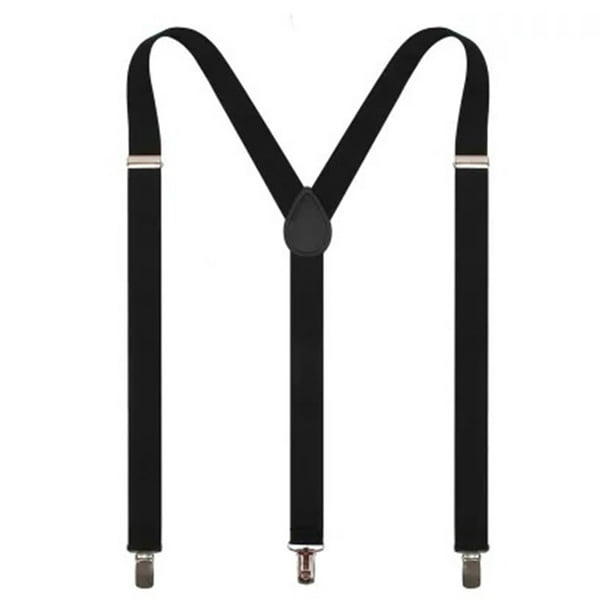  Black Suspenders For Men Heavy Duty Snap Hooks